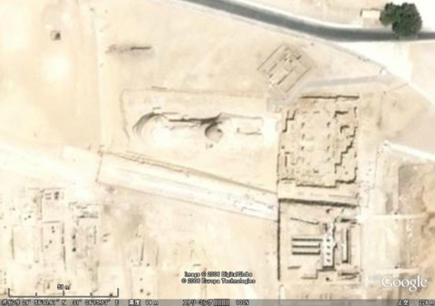 スフィンクスの衛星画像